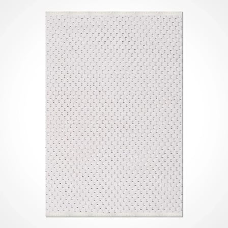 Ekru Modern Geometrik Desenli Koridor Halısı Toz Vermez Salon