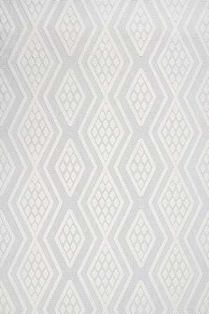 Ekru Beyaz Geometrik Desenli Kaymaz Taban Salon Halısı Dijital Baskı Modern Tasarım