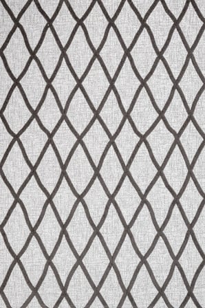 Gri Geometrik Modern Salon Halısı Kaymaz Tabanlı Dijital Baskı Koridor Halısı