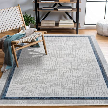 Gri Salon Halısı Modern Soyut Desen Dijital Baskı Kaymaz Tabanlı Koridor Tipi