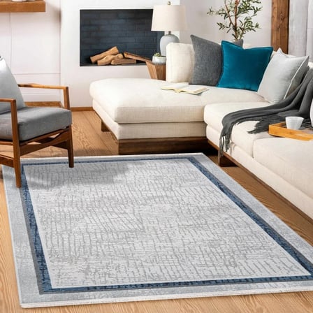 Gri Salon Halısı Modern Soyut Desen Dijital Baskı Kaymaz Tabanlı Koridor Tipi