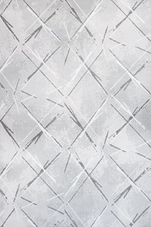 Modern Geometrik Desenli Gri Dijital Baskı Salon Koridor Halısı İskandinav Tasarım