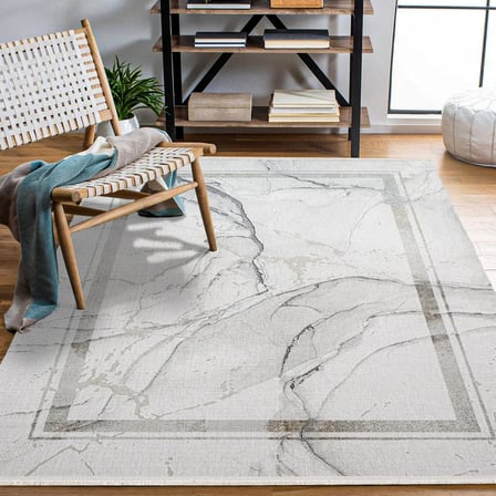 Gri Soyut Desenli Dijital Baskı Modern Salon Halısı Tabanlı Koridor