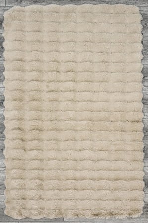 Bej Modern Kabartmalı Salon Halısı Polyester Dokuma Koridor Yatak Odası