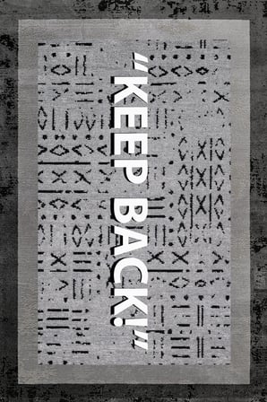 Antrasit Gri Geometrik Desenli Modern Salon Halısı Dijital Baskı Kaymaz Tabanlı