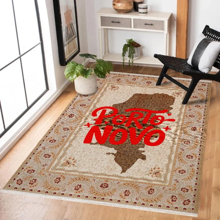 Krem Vizon Kahve Düz Desenli Yumuşak Dokulu Modern Salon Halısı