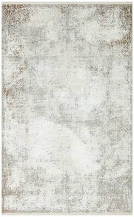 Gri Beyaz Melanj Soyut Desenli Eskitme Kilim Halı Gekla Serisi Salon Yatak Odası
