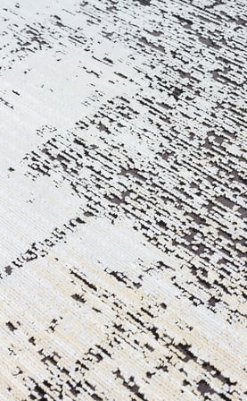 Borva Gri Soyut Desenli Modern Salon Oturma Odası Kilim Halısı