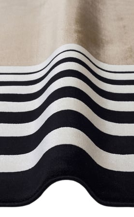 Krem Siyah Altın Geometrik Modern Loravo Salon Oturma Odası Halısı Kilim