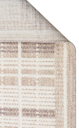 Vizon Kahve Modern Geometrik Kabartmalı Salon Halısı Koridor