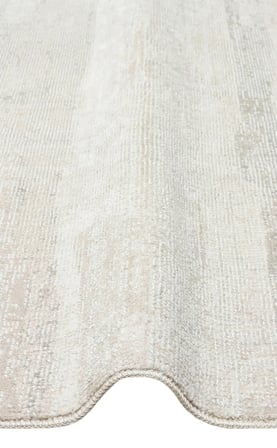 Krem Modern Soyut Desenli Salon Halısı El Dokuma Koridor Yatak Odası