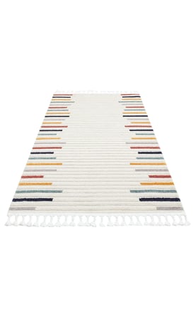 Antrasit Gri Modern Geometrik Koridor Halısı Çocuk Salon Bohem