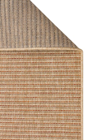 Bej Modern Çizgili Kilim Salon Kilimi Toz Vermez Makine Dokuma