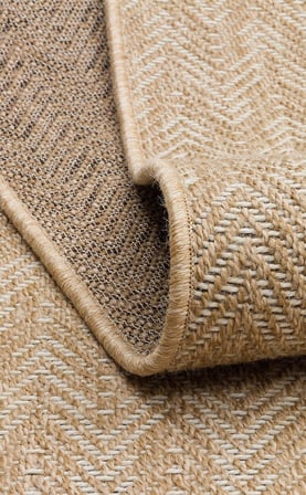 Krem Vizon Kahve Geometrik Modern Kilim Salon Halısı Dış Mekan