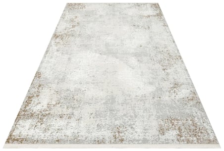 Modern Gri Soyut Desenli Koridor Halısı Polyester Dokuma Salon