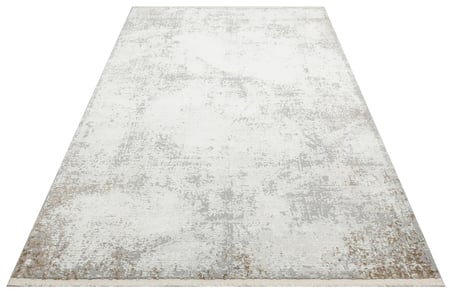 Modern Gri Soyut Desenli Koridor Halısı Polyester Dokuma Salon