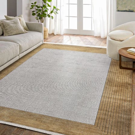 Modern Geometrik Dijital Baskı Salon Halısı, Vizon Kahve Kaymaz Tabanlı Koridor