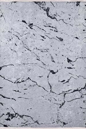 Açık Gri Soyut Desenli Modern Salon ve Koridor Halısı Dijital Baskı Polyester