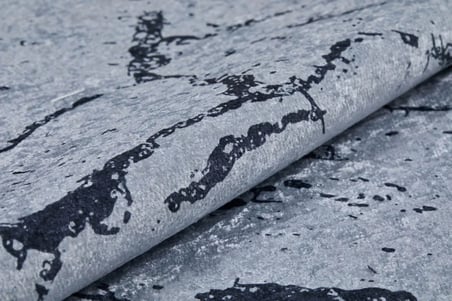 Açık Gri Soyut Desenli Modern Salon ve Koridor Halısı Dijital Baskı Polyester