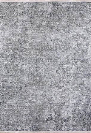 Gri Eskitme Soyut Desenli Dijital Baskı Salon Halısı Koridor