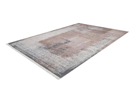 Bordo Modern Soyut Desenli Kaymaz Taban Salon Halısı Koridor Tipi