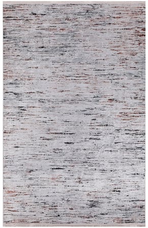 Gri Soyut Desenli Dijital Baskı Salon Halısı Modern Koridor Polyester