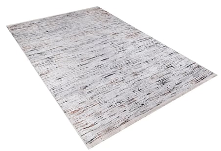 Gri Soyut Desenli Dijital Baskı Salon Halısı Modern Koridor Polyester