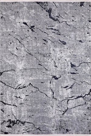 Gri Salon Halısı Modern Soyut Desen Kaymaz Taban Koridor Eskitme Vintage