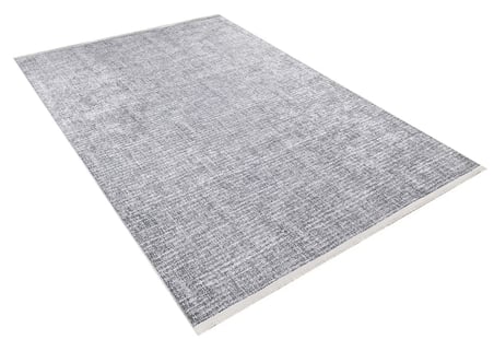Gri Modern Dijital Baskı Kaymaz Taban Salon Halısı Koridor Polyester