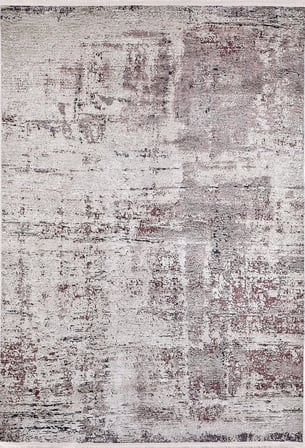 Gri Soyut Eskitme Desenli Dijital Baskı Salon Halısı Koridor Modern