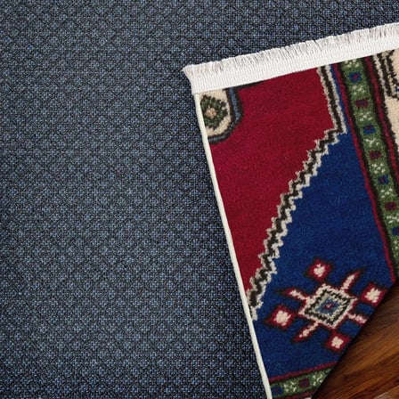 Koyu Kırmızı Geometrik Etnik Salon Halısı Kaymaz Taban Koridor