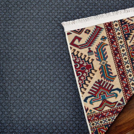 Bordo Krem Etnik Geometrik Salon Halısı Dijital Baskı Koridor
