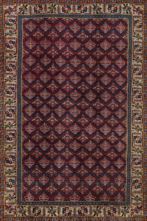 Bordo Geometrik Desenli Dijital Baskı Kaymaz Taban Halı Koridor