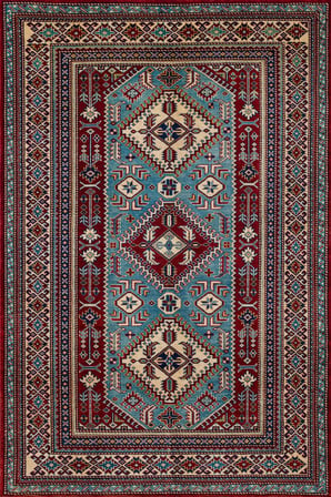 Bordo Etnik Geometrik Desenli Kaymaz Taban Salon Halısı Koridor