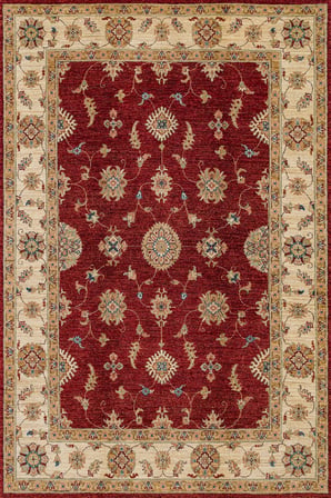 Bordo Madalyon Desenli Kaymaz Taban Salon Halısı Koridor Etnik