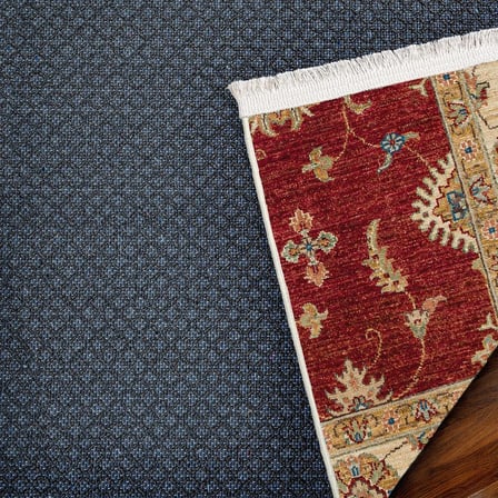Bordo Madalyon Desenli Kaymaz Taban Salon Halısı Koridor Etnik