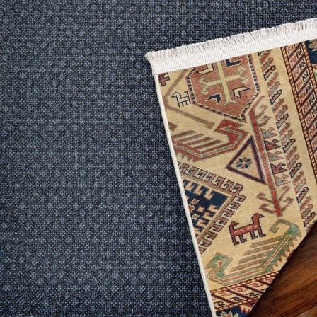 Vizon Kahve Krem Geometrik Desenli Kaymaz Taban Halı Koridor Ve Salon