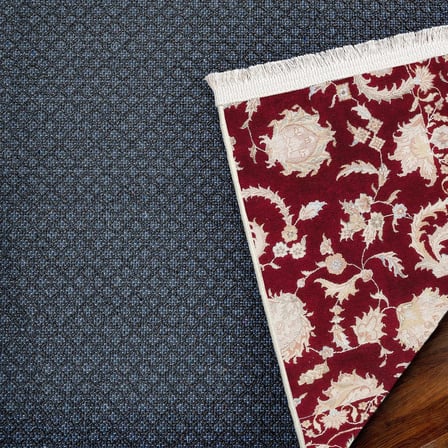Bordo Klasik Çiçekli Dijital Baskı Kaymaz Taban Halı Koridor