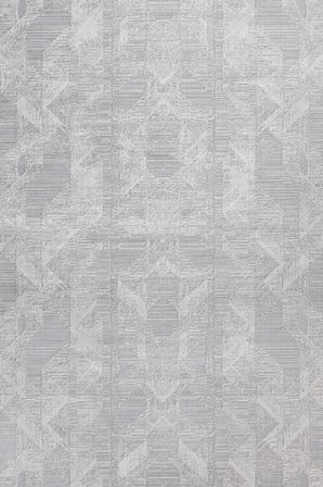 Gri Geometrik Modern Kaymaz Tabanlı Salon Halısı Dijital Baskı Koridor Uyumlu