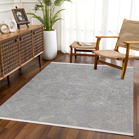 Gri Geometrik Modern Kaymaz Tabanlı Salon Halısı Dijital Baskı Koridor Uyumlu