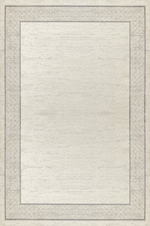 Krem Geometrik Desenli Kaymaz Tabanlı Dijital Baskı Modern Koridor ve Salon Halısı