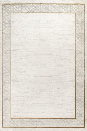 Krem Halı Geometrik Desenli Modern Dijital Baskı Salon Koridor Halısı Kaymaz Taban (86 kar.)