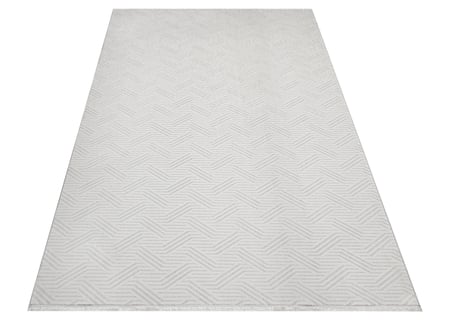 Modern Geometrik Gri Salon Halısı Kabartmalı Açık Gri Koridor Geçişi