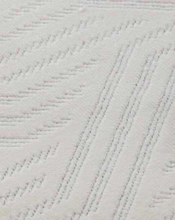 Modern Geometrik Gri Salon Halısı Kabartmalı Açık Gri Koridor Geçişi