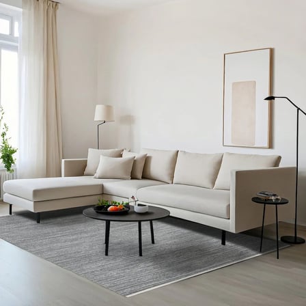 Antrasit Gri Soyut Desenli Kaymaz Taban Salon Halısı Modern Koridor Dijital Baskı