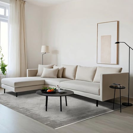 Gri Geometrik Desenli Eskitme Salon Halısı Kaymaz Tabanlı Koridor Modeli