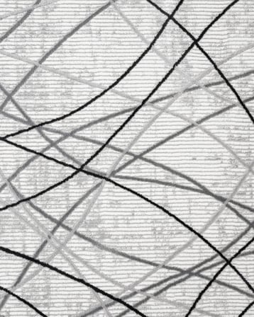 Gri Soyut Desenli Modern Salon Halısı Dokuma Koridor Yatak Odası