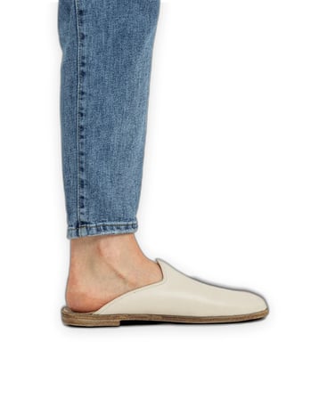 Outlet - Barefoot Kadın Terlikleri Krem