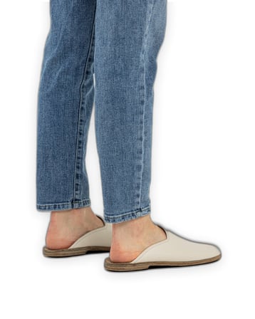Outlet - Barefoot Kadın Terlikleri Krem