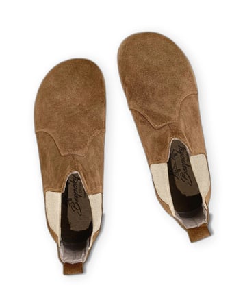 Outlet - Barefoot Chelsea Erkek Süet Botlar Taba